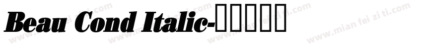 Beau Cond Italic字体转换